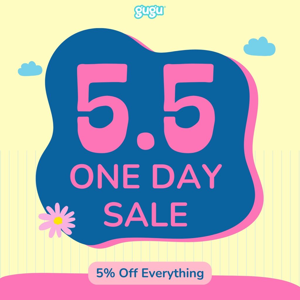It’s 5.5 and it’s time to shop!

One day only. Enjoy 5% OFF everything. Grab you…