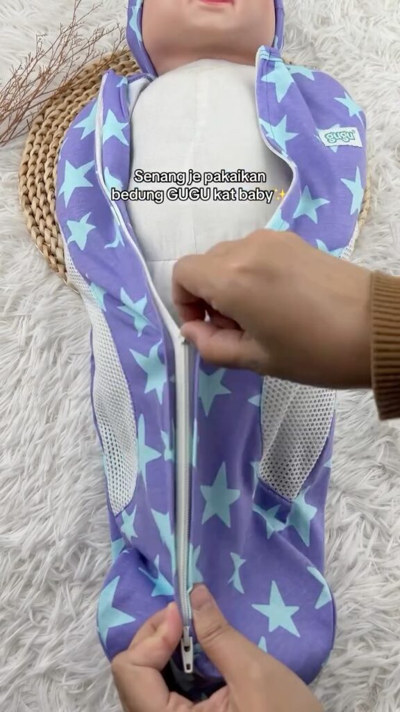 Tak pandai bedung pun boleh!  Bedung GUGU buatkan proses bedung baby jadi lebih …